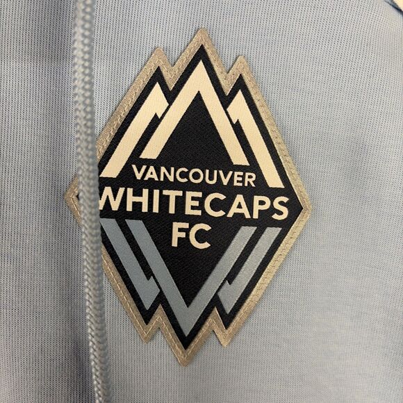 Adidas MLS Vancouver Whitecaps FC Travel Hoodie Blue Size Medium NWT - Picture 4 of 8